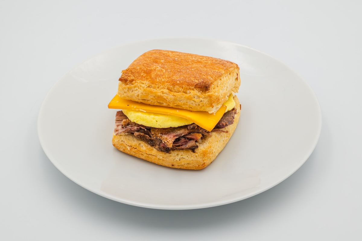 Smoked Brisket, Egg, and Cheese