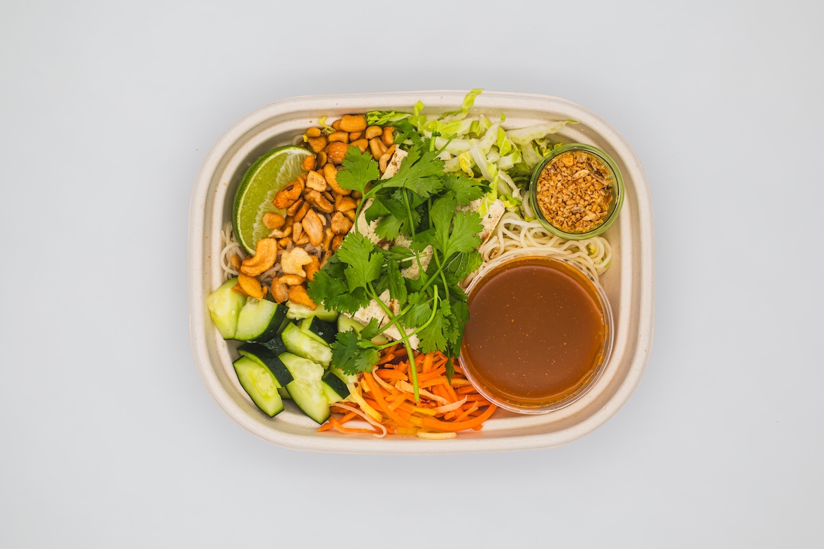 Lemongrass Tofu and Vermicelli Noodle Bowl
